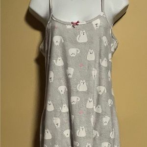 Emily & Jane Cat Pattern NightGown SZ SM